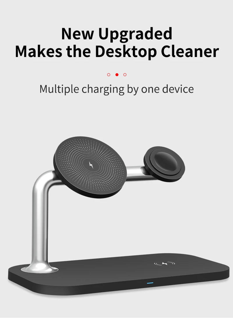 Description Picture 6 of item3 in 1 Magnetic Wireless Charger For iPhone 14 iWatch 15W Wireless Charging Station