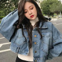 Women's Vintage Denim Coat, Korean Version, Loose, Short Style, Net Everything with Top, Ins Tide, Spring and Autumn