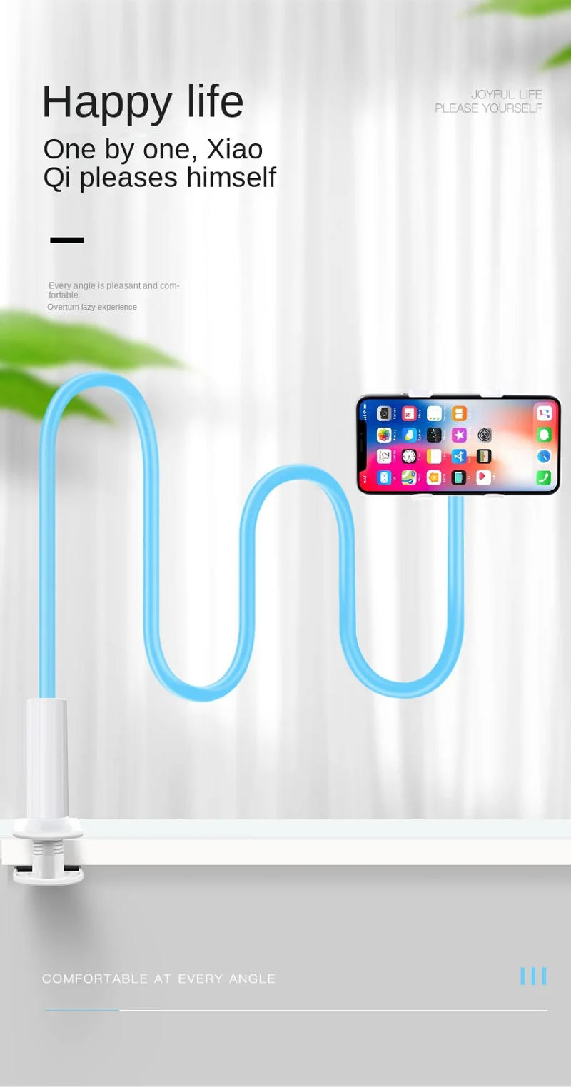 Description Picture 4 of itemAdjustable Mobile Phone Holder Portable Flexible Lazy Bed Holder Tablet Mount Holder for Bed Desk Holder for IPad Samsung Xiaomi