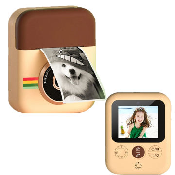 Children Camera Instant Print Camera For Kids 1080P Digital Camera With Thermal Photo Papers Child Toy Camera For Birthday Gifts