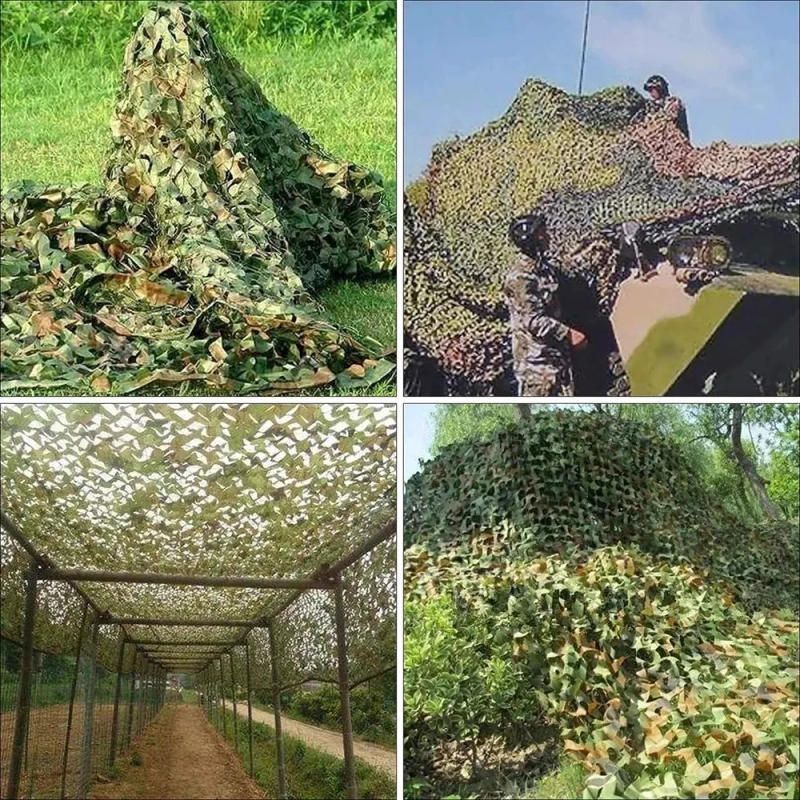 Description Picture 6 of itemMilitary Camouflage Net White Blue Beige Desert Hunting Net Outdoor Awning Garden Shade Gazebo 2x3m 3x4m 4x4m 4x5m