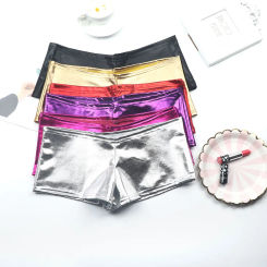 PU Patent Leather Shorts Glitter Sexy Pole Dance Boot Shorts Mini Short Women Club Wear Pantalón Corto Sexy Panties Shorts