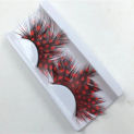 1 Pair 3D Crisscross Black False Eyelashes Feather Exaggerated Messy Winged Fake Eyelashes Latin Made Makeup Eye Lashes