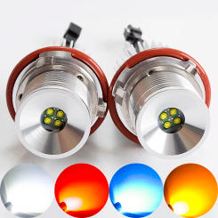 hippcron Angel Eyes for E65 E87 E39 E60 E61 LED Marker 2*20W 40W LED Chips White/Blue/Yellow