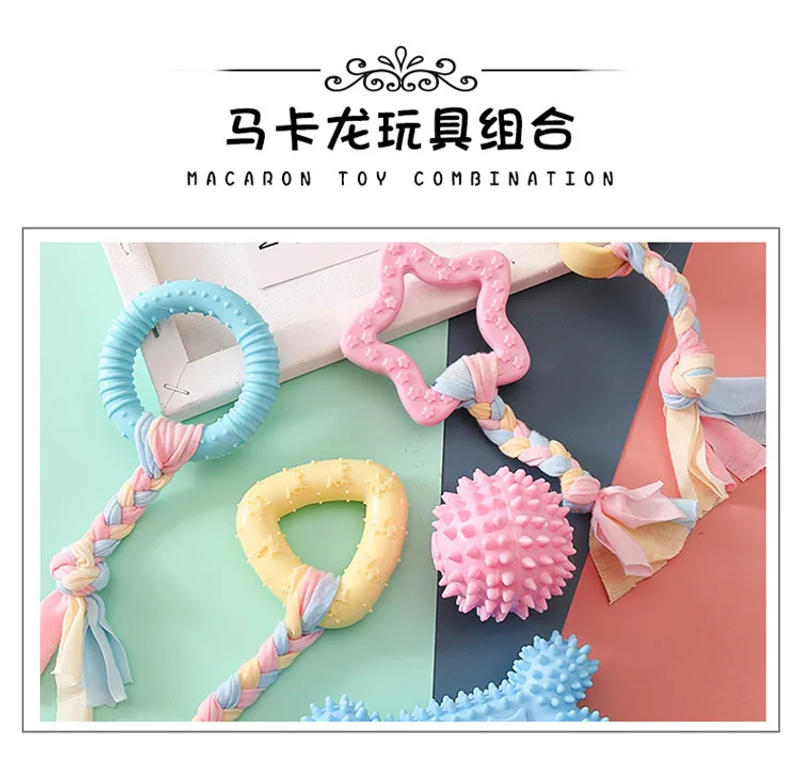 Description Picture 2 of itemDog Toy Ball Toy Color Bone Star Tooth Cleaning Molar Toy Interactive Dog Toys Jaw Exerciser Chew Molar Bite Rubber Chew Ball