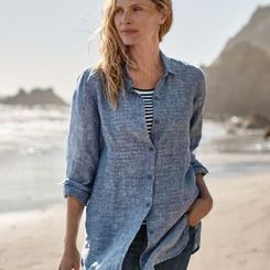 Easy Linen Tunic - XS(0-2) - Black