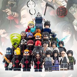 24pcs Naruto Akatsuki Pain Uchiha Obito Itachi Shisui Danzo Kakashi Minifigures