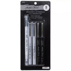 Black Master's Touch Beginner's Lettering & Calligraphy Markers - 5 Piece Set