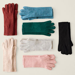 Cashmere Ribbed Gloves