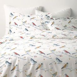Covers - Bluebird Organic-Cotton Percale Duvet Cover - Double/Queen - 88 x 94 - Bluebird