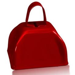 Red Metal Cowbells
