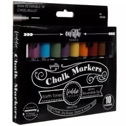 Earth Tones Chalk Markers - 10 Piece Set