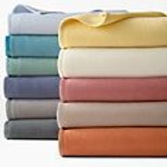 Cotton Fleece Blanket and Throw - King - Light Charcoal