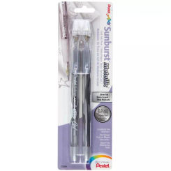 Pentel Sunburst Metallic Gel Pens - 2 Piece Set