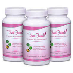 3 Month Supply of Bust Bunny Breast Bust Enhancement Pills