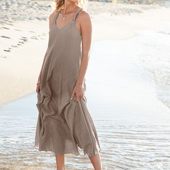 Cotton Gauze Long Cover-Up Petite - PM(8-10) - Deep Navy
