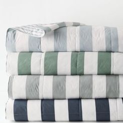 Reversible Lightweight Comforter and Throw Blanket - Double/Queen - 90 x 96