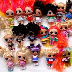 3 Pcs / Lot Genuine LOL Surprise Doll Dress Up Girl Birthday Holiday Gift Toy Long Hair LOLS Doll Randomly Sent