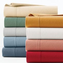 Cozy Organic Cotton Flannel Fitted Twin XL Dorm Sheet 39x80 - French Blue