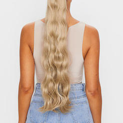 Women's LullaBellz Grande Hollywood Wave 26" Wraparound Pony California Blonde