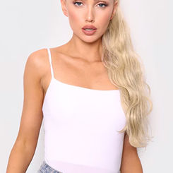 LullaBellz Grande Hollywood Wave 26" Wraparound Pony Light Golden Blonde