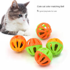 5/10pcs Plastic Ball Pet Toy Small Bell Balls Cat Toy Hollow Out Cat Toys For Kitten