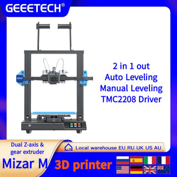Geeetech FDM 3D Printer A20M A20T Mizar S Mizar M Monochrome Multi-color 3D Printing Open Source TMC2208 Quick Assembly DIY KIT