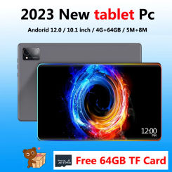 2023 New 4G+64GB+Free 64GB TF Card Tablets Android 12.0 Tablet PC 10.1 Inch 4G WiFi Online Learning Machine Large Screen tablet