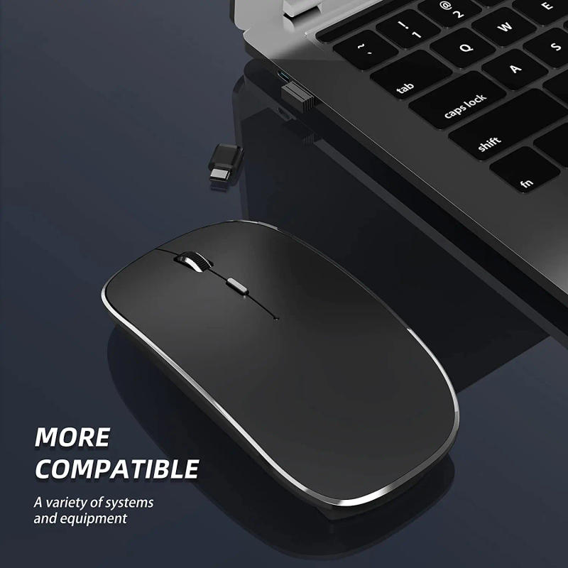 Description Picture 5 of itemWireless Mouse Chargeable Portable Silent USB and Type-C Dual Mode Mouse 3 Adjustable DPI for Laptop, Mac, MacBook, Android, PC
