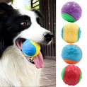 Funny Squeaky Dog Ball Rubber Pet Ball Toy Bite Resistant Relieve Boredom Interactive Easy Catching Dog Toy