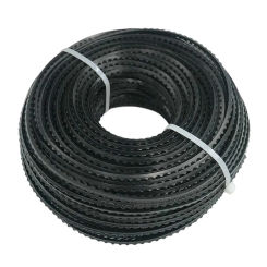 Durable Nylon Sawtooth Rope Square 60M Grass Head Line for Weed Cutter Brush Cutter Universal Trimmer Mower Head Saw Wire