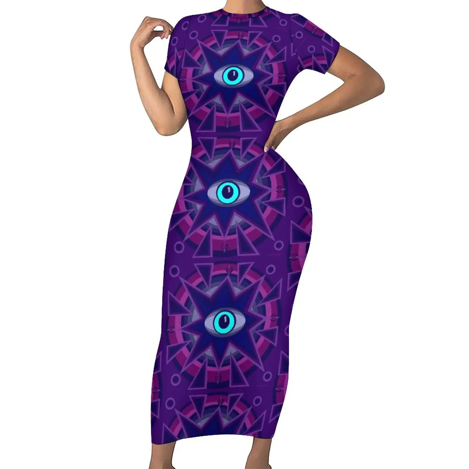 Evil Eye Charm Dress Womens