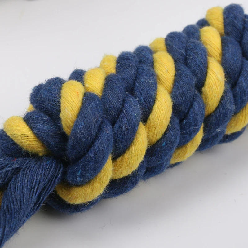 Description Picture 6 of itemPet Dogs Cotton Rope Chew Toys Puppy Small Cats Anti Biting Interactive Training Knot Dogs Molar Cleaning Teeth Accessories