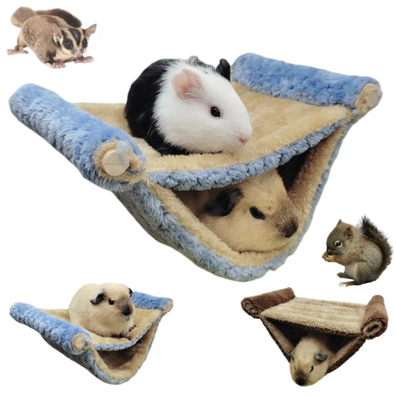 Description Picture 2 of itemHanging Pet Hammock Hamster Ferret Rat Squirrel Cage Nest Warm Beds House Toys