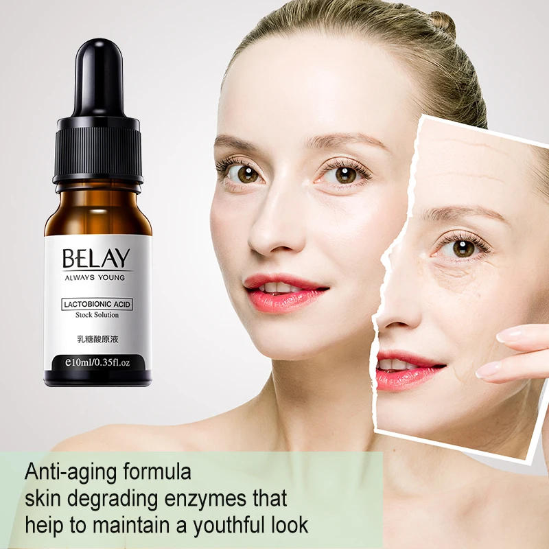 Description Picture 3 of itemBelay Lactobionic Acid Shrink Pores Serum Korean Cosmetics Fade Fine Lines Anti-Aging Face Care Whiten Moisturizing Skin Care