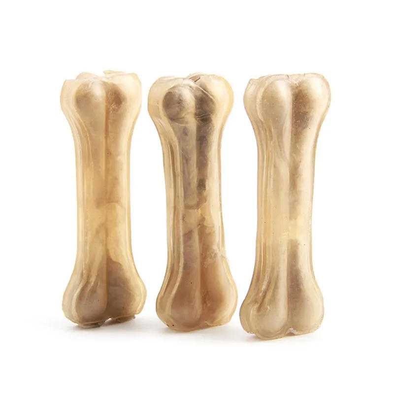 Description Picture 3 of itemNew Dog Bones Chews Toys Supplies Leather Cowhide Bone Molar Teeth Clean Stick Food Treats Dogs Bones for Puppy Accessories
