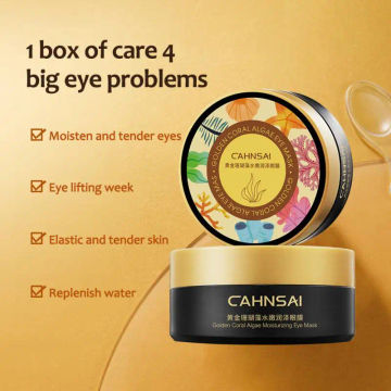 Skin Care Dark Circles Golden Rejuvenating Algae Eye Mask Hydration Revitalizing Anti-wrinkle Luxurious Collagen Eye Patches