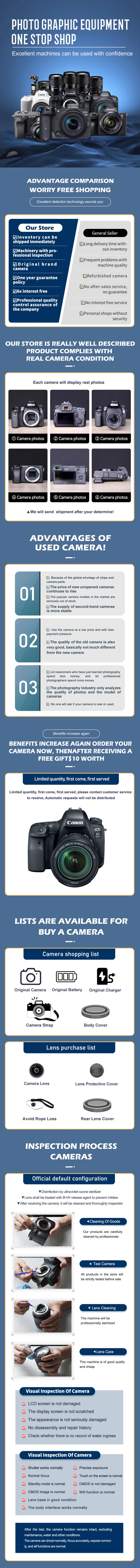 Description Picture 4 of itemCanon EOS 6D DSLR Full-Frame Digital Professional Photo Dslr Cameras Frameset 4K Video HD Photography Canon 6D Body（Used）