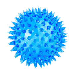 Pet Dog Toys Cat Puppy Sounding Toy Polka Squeaky Tooth Cleaning Ball Training Pet Teeth Chewing Toy 1pc Random Color