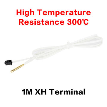 3DSWAY 3D Printer Parts 1M/2M HT-NTC100K Thermistor Temperature Sensor High Temperature ntc 100k for E3D V6 Hotend J-head Kit