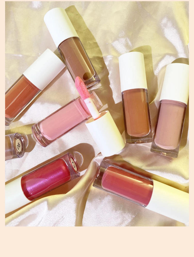 Description Picture 6 of itemPrivate Label Lipgloss Plumper Custom Bulk 27 Colors Cute Chunky Pier Tube Moisturizer 7ml Moisturizing Non-fading Glossy Glaze