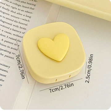 1Pcs Love Contact Lens Eyeglasses Organizer, Cute Simple Care , Box Duplex Companion