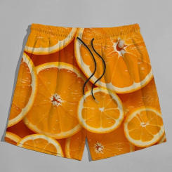 3d Print Fruit Oranges Short Pants For Men Women Fashion Casual Quick Dry Cool Beach Shorts Summer Swimming Trunks Clothing