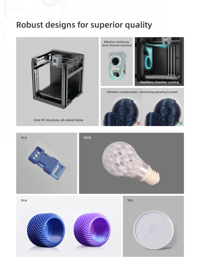 Description Picture 5 of itemFlashforge Adventurer 5M pro 3D Printer 2 Removable Nozzle, Glass Bed and Leveling-Free, DIY,adventurer 5m pro 3d printer