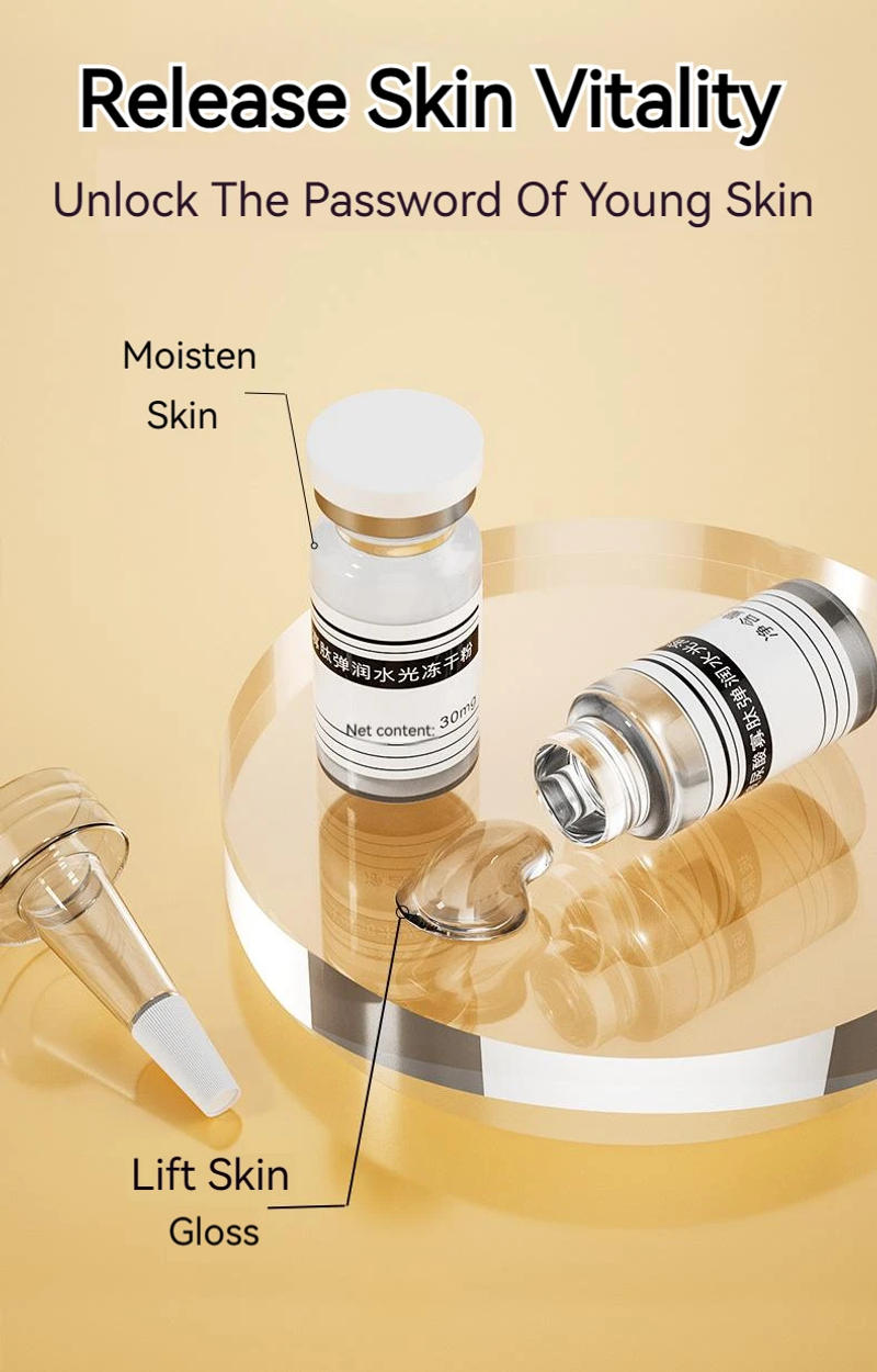 Description Picture 5 of itemHyaluronic Acid Facial Essence Anti-Aging Firming Anti-Wrinkle Shrink Pores Deep Moisturizing Freeze-Dried Powder Set Skin Care