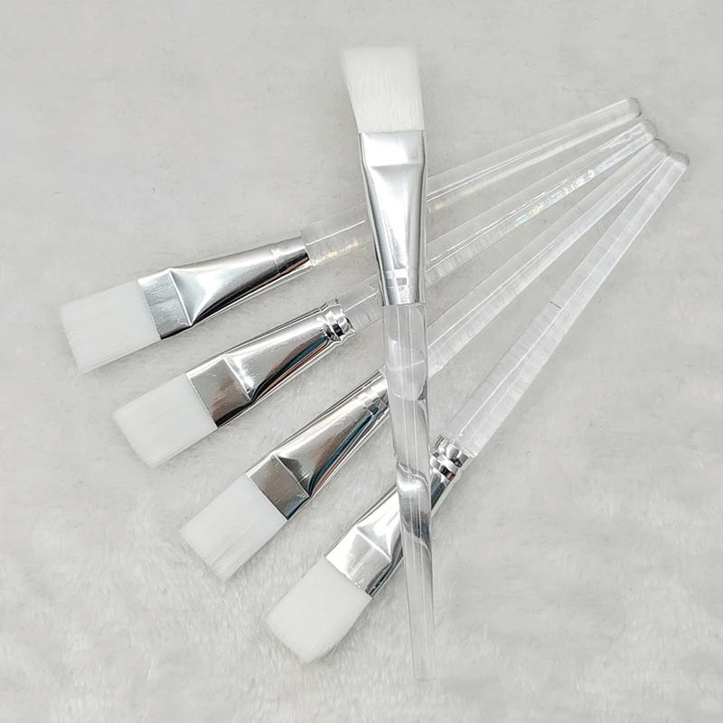 Description Picture 2 of item1/2/5pcs Facial Mask Brushes Transparent Crystal Rod Face Applicator Brush for Face Mask Application or DIY Mask  Makeup Tools