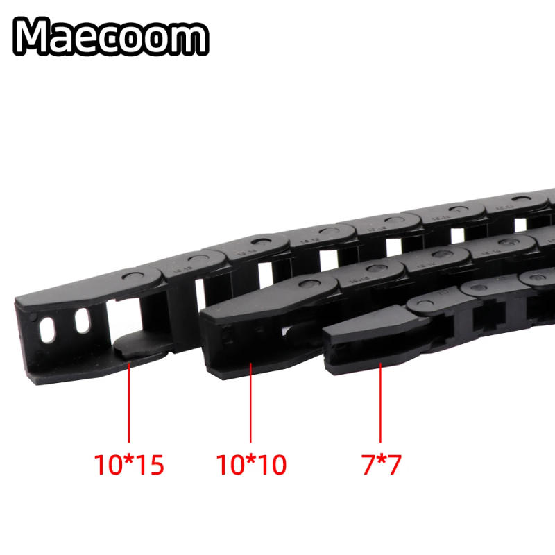 Description Picture 3 of itemCable Chain 7x7 10x10 10x15mm  L1000mm Cable Drag Chain Wire Carrier With End Connectors for CNC Router Machine 3D Printer Parts
