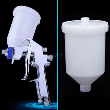 Air Gravity Feed Spray Paint Gun Plastic Cup Pot Fastmover Threaded Connector Wholesale & Drop Ship