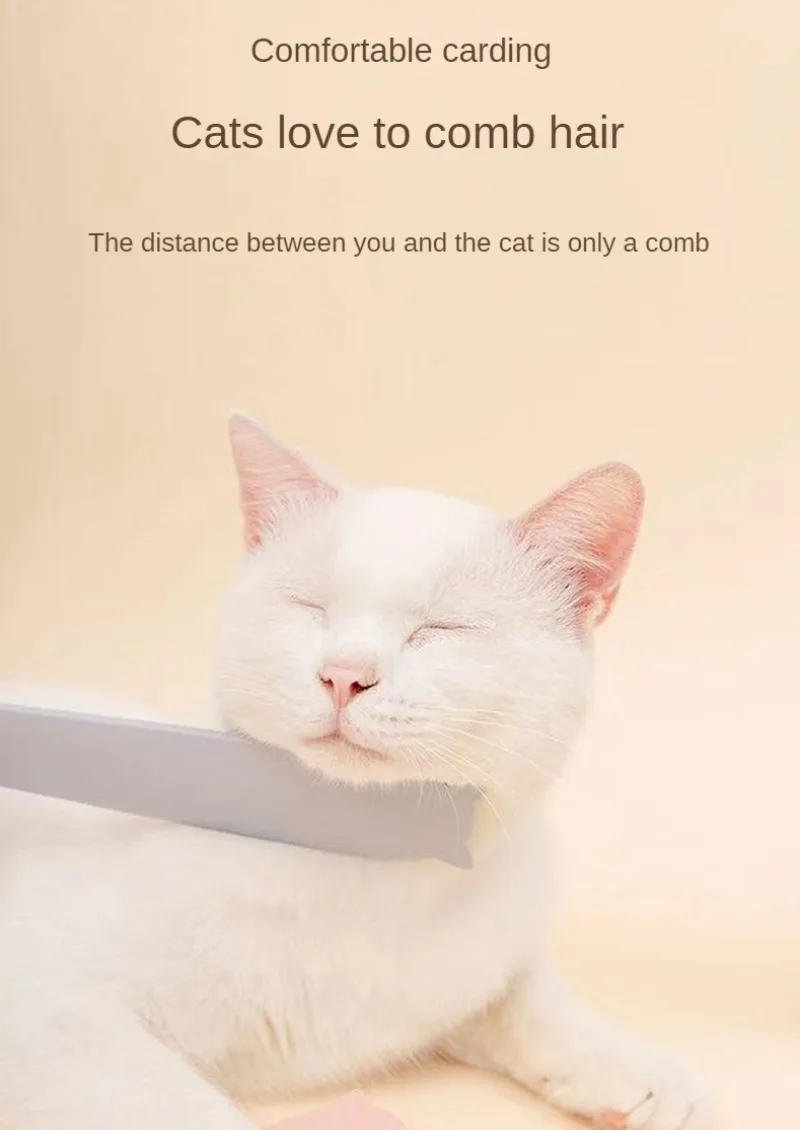 Description Picture 4 of itemPet Comb Cat Tongue Combs Shower Massage Itching Remover Hair Removal Brush Portable Long Short Hair Cats Grooming Supplies