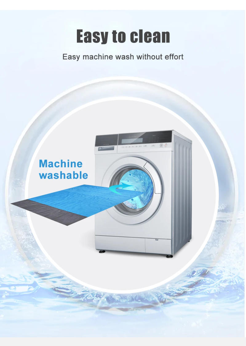 Description Picture 5 of item2x2.1m Outdoor Camping Mat  Folding Waterproof Pocket Beach Blanket Mattress Portable Lightweight Mat Picnic Mat Sand Beach Mat